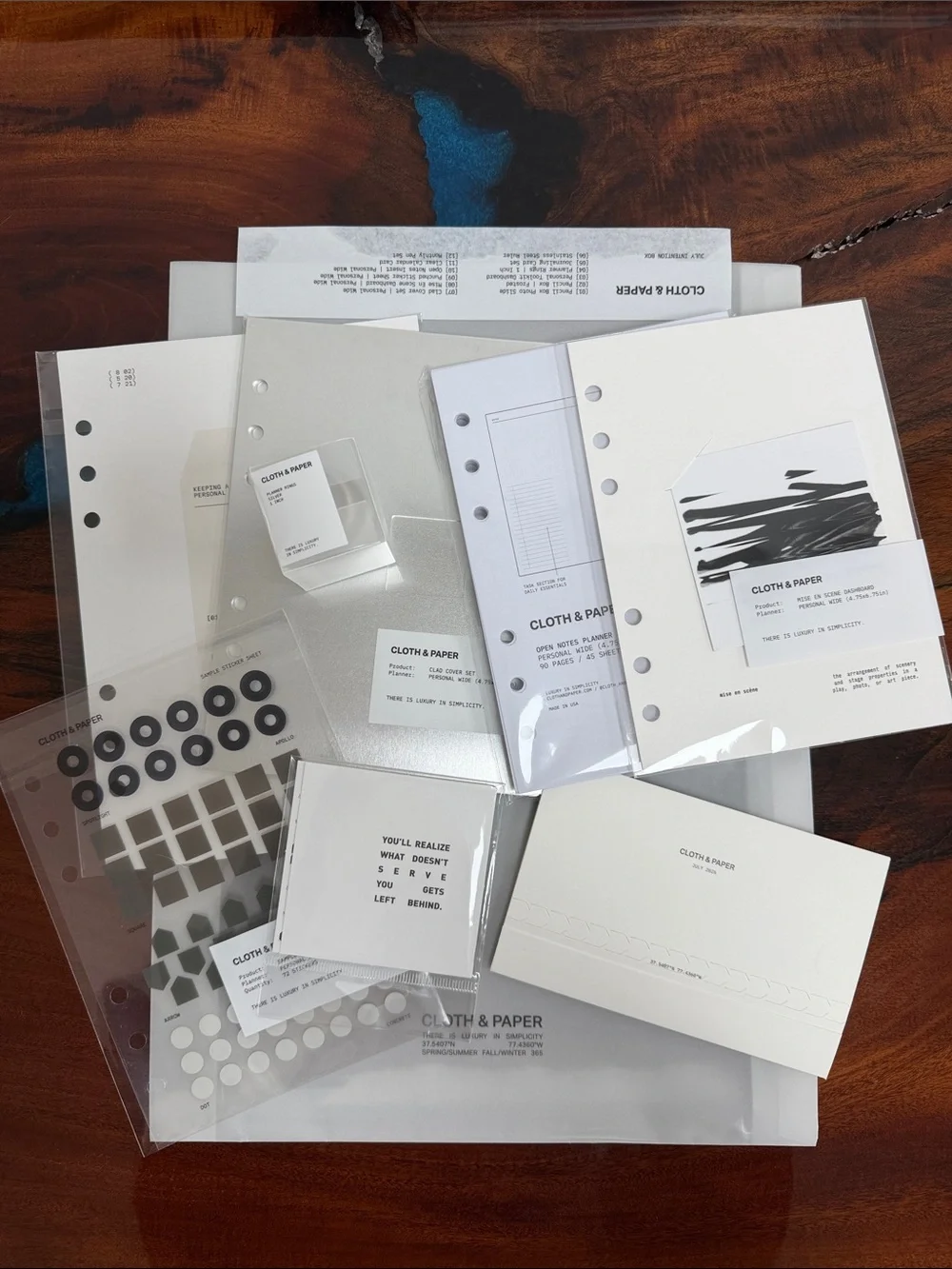 Cloth & Paper Partial July Intention Box